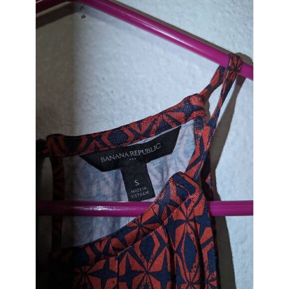 NWT Banana Republic Women's Geometric Keyhole Halter Blouson Romper Small - Picture 12 of 12